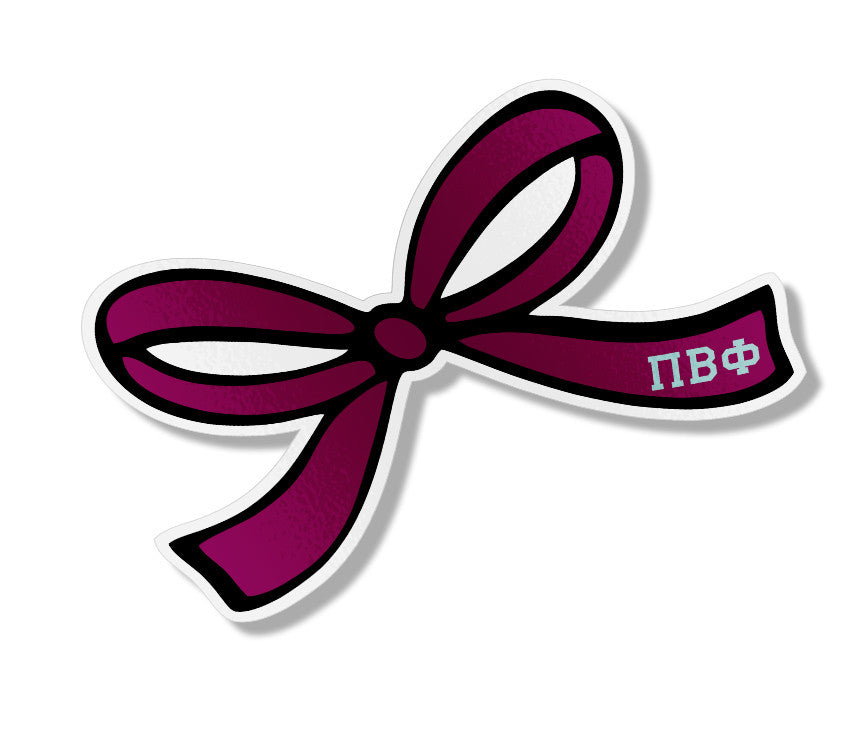 Pi Beta Phi Pretty Bow Decal Pi Beta Phi Pretty Bow Decal