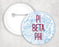 Pi Beta Phi Floral Text Pin Buttons Pi Beta Phi floral-text Pin Buttons