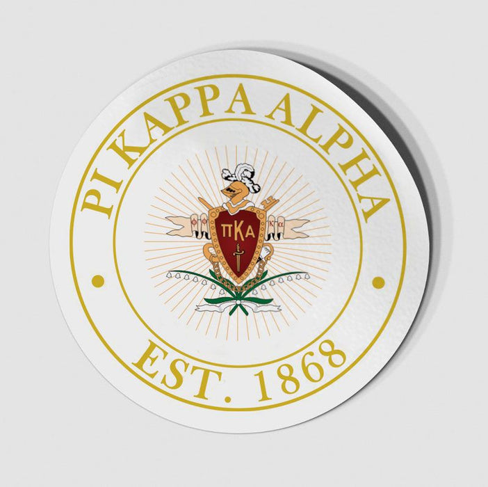 Pi Kappa Alpha Circle Crest Shield Decal Pi Kappa Alpha Circle Crest - Shield Decal
