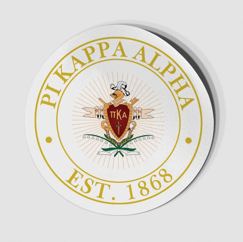 Pi Kappa Alpha Circle Crest Shield Decal Pi Kappa Alpha Circle Crest - Shield Decal