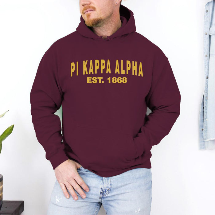Pi Kappa Alpha Established Hooded Sweatshirts Pi Kappa Alpha Established Hooded Sweatshirts