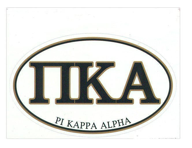 Pi Kappa Alpha Euro Decal Oval Sticker Pi Kappa Alpha Euro Decal Oval Sticker