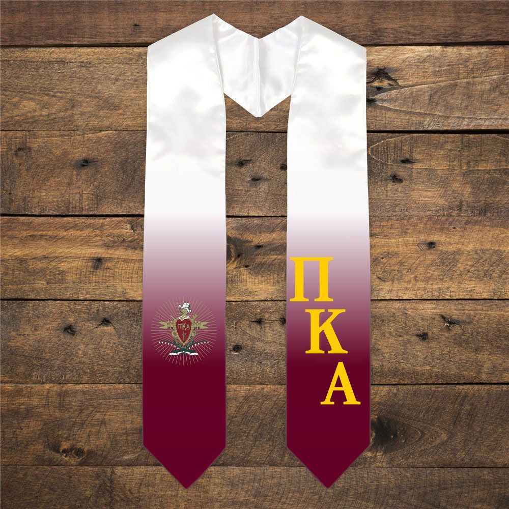 Pi Kappa Alpha Extra Fancy Diagonal Greek Graduation Stole W Crest Pi Kappa Alpha Extra Fancy Diagonal Greek Graduation Stole W Crest