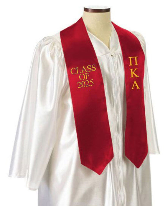Pi Kappa Alpha Embroidered Graduation Sash Stole Pi Kappa Alpha Embroidered Graduation Sash Stole