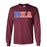 Discount Pi Kappa Alpha Greek Letter American Flag Long Sleeve Tee DISCOUNT-Pi Kappa Alpha Greek Letter American Flag long sleeve tee