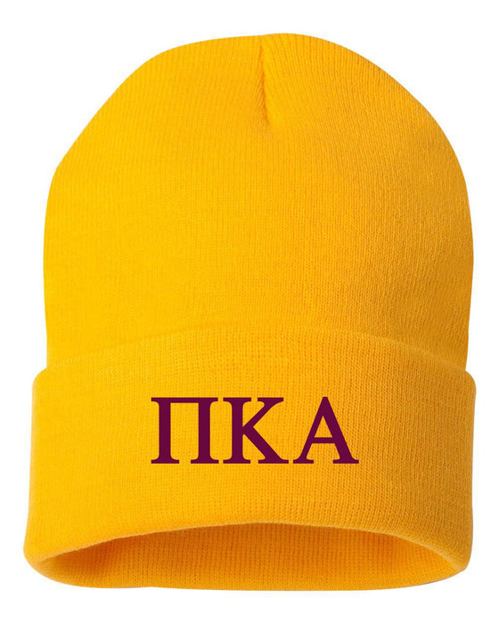 Pi Kappa Alpha Greek Letter Knit Cap Pi Kappa Alpha Greek Letter Knit Cap