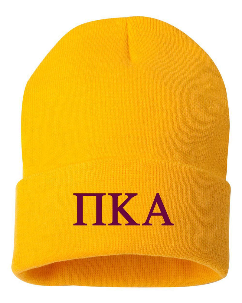 Pi Kappa Alpha Greek Letter Knit Cap Pi Kappa Alpha Greek Letter Knit Cap