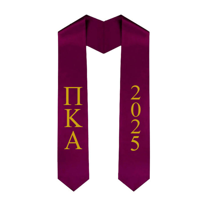 Pi Kappa Alpha Greek Lettered Graduation Sash Stole With Year Best Value Pi Kappa Alpha Greek Lettered Graduation Sash Stole With Year - Best Value