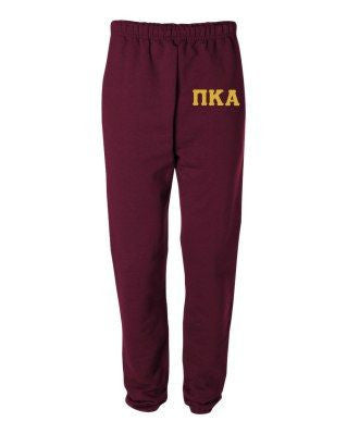 Pi Kappa Alpha Greek Lettered Thigh Sweatpants Pi Kappa Alpha Greek Lettered Thigh Sweatpants