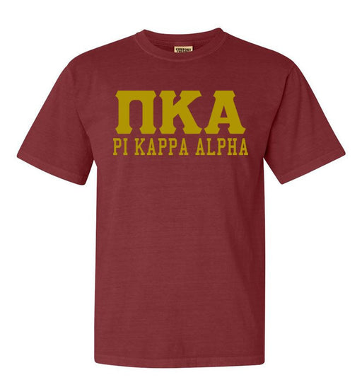 Pi Kappa Alpha Pi Kappa Alpha Greek Custom Comfort Colors Heavyweight T-Shirt