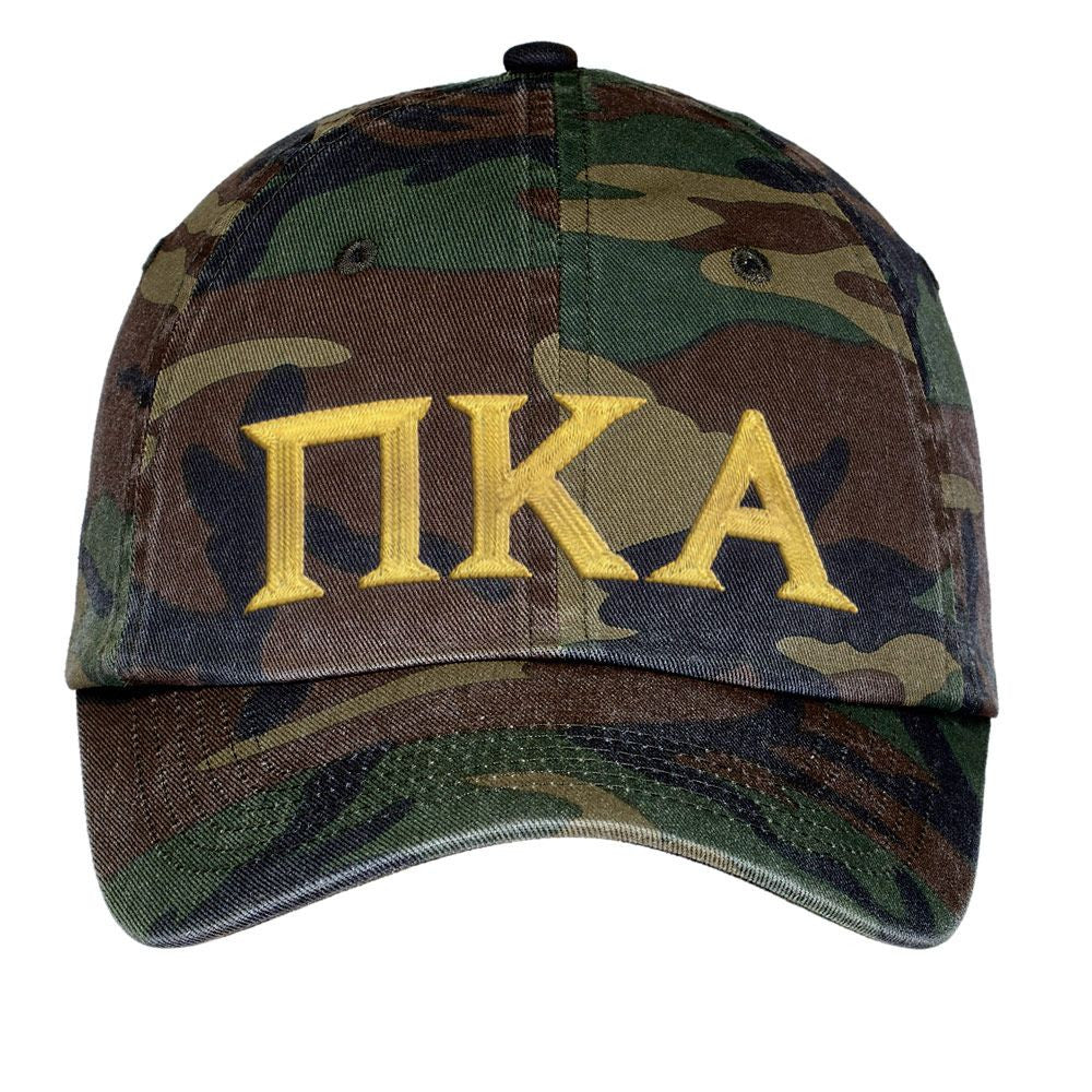 Pi Kappa Alpha Lettered Camouflage Hat Pi Kappa Alpha Lettered Camouflage Hat