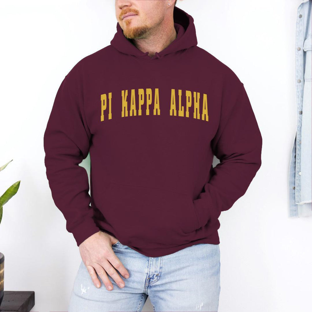 Pi Kappa Alpha Letterman Hooded Sweatshirts Pi Kappa Alpha Letterman Hooded Sweatshirts