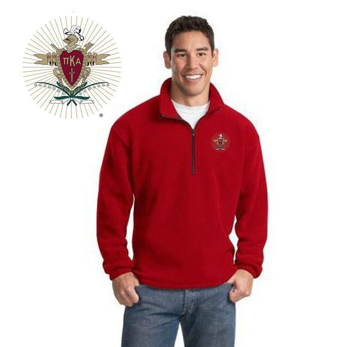 Discount Pi Kappa Alpha Emblem 1/4 Zip Pullover DISCOUNT-Pi Kappa Alpha Emblem 1/4 Zip Pullover