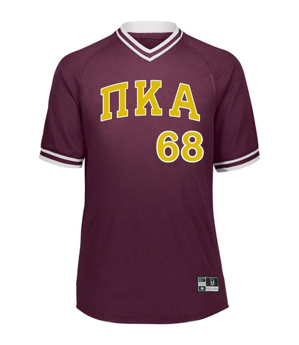 Pi Kappa Alpha Retro V Neck Baseball Jersey Pi Kappa Alpha Retro V-Neck Baseball Jersey