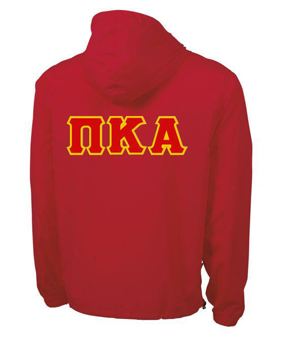 Pi Kappa Alpha Tackle Twill Lettered Pack N Go Pullover Pi Kappa Alpha Tackle Twill Lettered Pack N Go Pullover