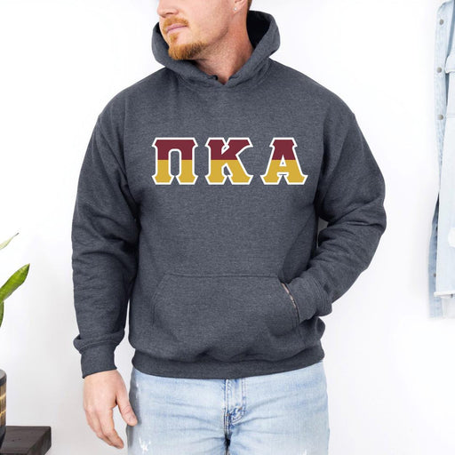 Pi Kappa Alpha Pi Kappa Alpha Two Toned Greek Lettered Hooded Sweatshirts