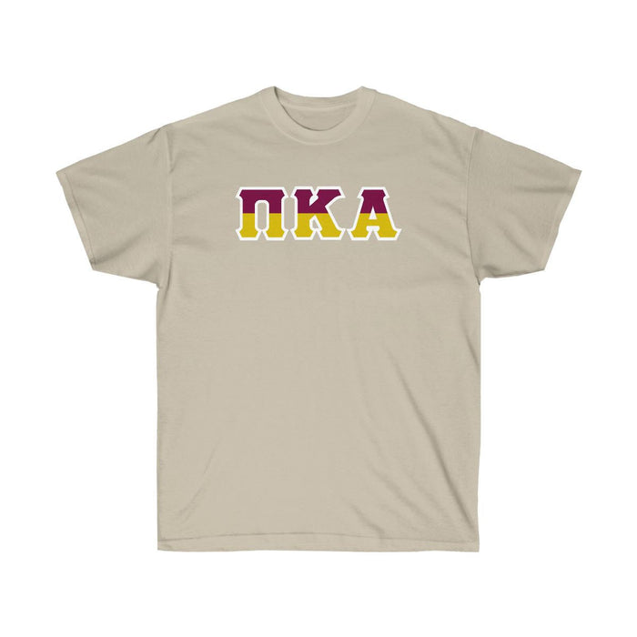 Printify Pi Kappa Alpha Two Toned Greek Lettered T Shirts Pi Kappa Alpha Two Toned Greek Lettered T-shirts