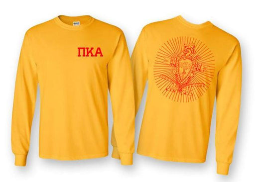 Shirts Pi Kappa Alpha World Famous Crest Long Sleeve T-Shirt
