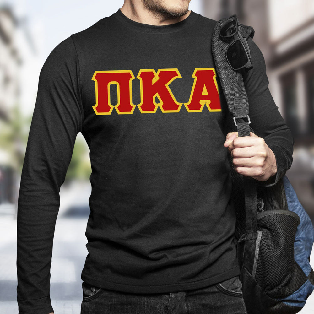 Pi Kappa Alpha Lettered Long Sleeve Shirt Pi Kappa Alpha Lettered Long Sleeve Shirt