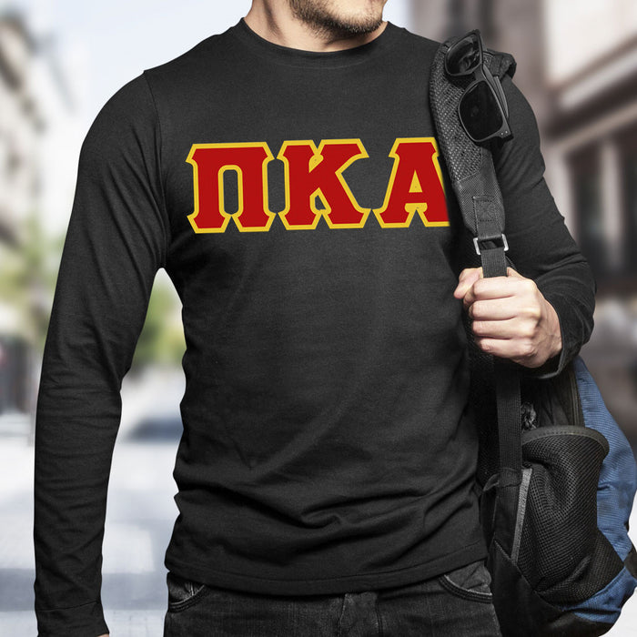 Pi Kappa Alpha Lettered Long Sleeve Shirt Pi Kappa Alpha Lettered Long Sleeve Shirt
