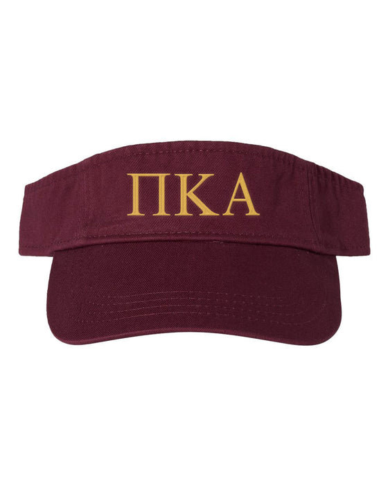 Pi Kappa Alpha Greek Letter Visor Pi Kappa Alpha Greek Letter Visor