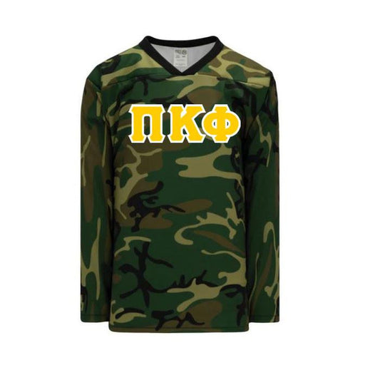 Pi Kappa Phi Pi Kappa Phi Camouflage Lettered Hockey Jersey