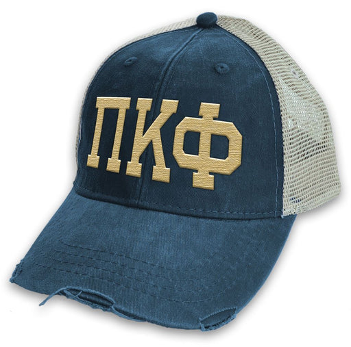 Pi Kappa Phi Pi Kappa Phi Distressed Trucker Hat