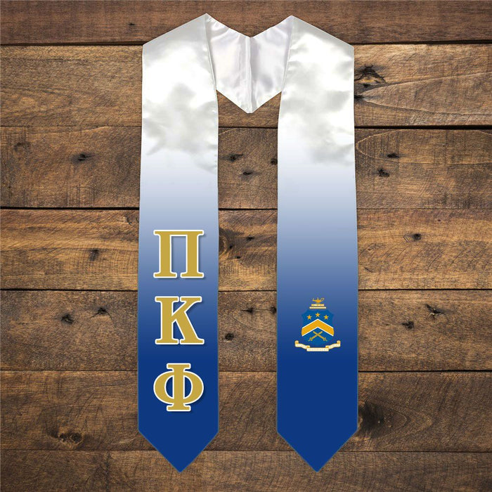 Pi Kappa Phi Extra Fancy Simple Greek Graduation Stole W Crest Pi Kappa Phi Extra Fancy Simple Greek Graduation Stole W Crest