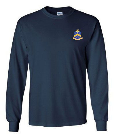 Pi Kappa Phi DISCOUNT-Pi Kappa Phi Fraternity Crest - Shield Longsleeve Tee