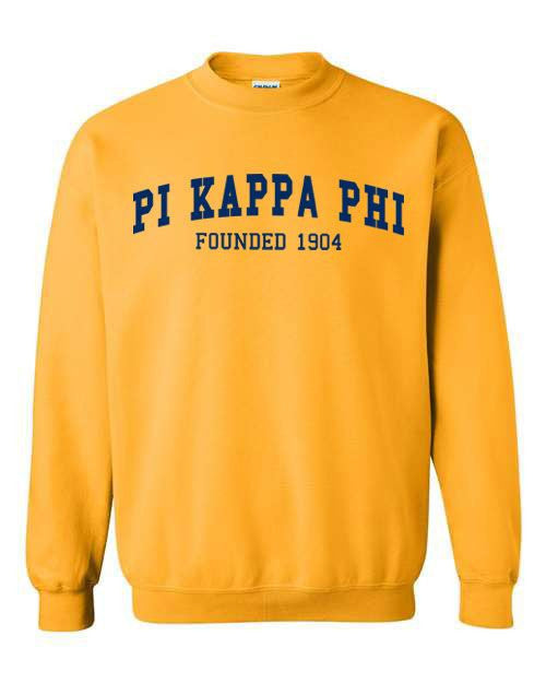 Pi Kappa Phi Fraternity Founders Crew Sweatshirt Pi Kappa Phi Fraternity Founders Crew Sweatshirt