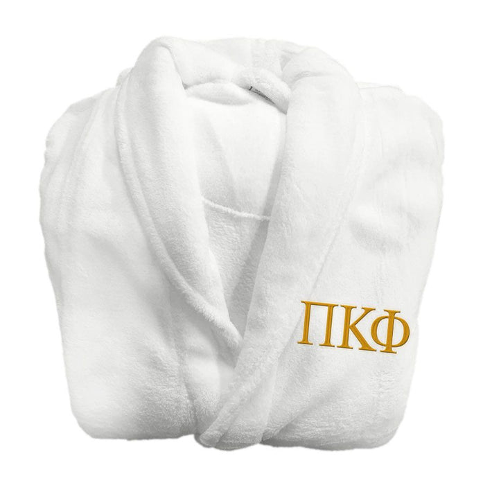 Pi Kappa Phi Fraternity Lettered Bathrobe Pi Kappa Phi Fraternity Lettered Bathrobe