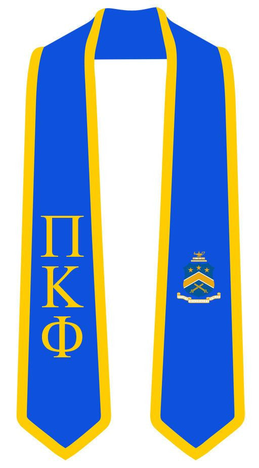 Pi Kappa Phi DISCOUNT-Pi Kappa Phi Greek 2 Tone Lettered Graduation Sash Stole