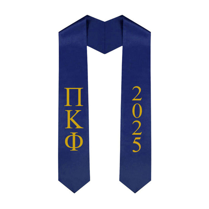 Pi Kappa Phi Greek Lettered Graduation Sash Stole With Year Best Value Pi Kappa Phi Greek Lettered Graduation Sash Stole With Year - Best Value