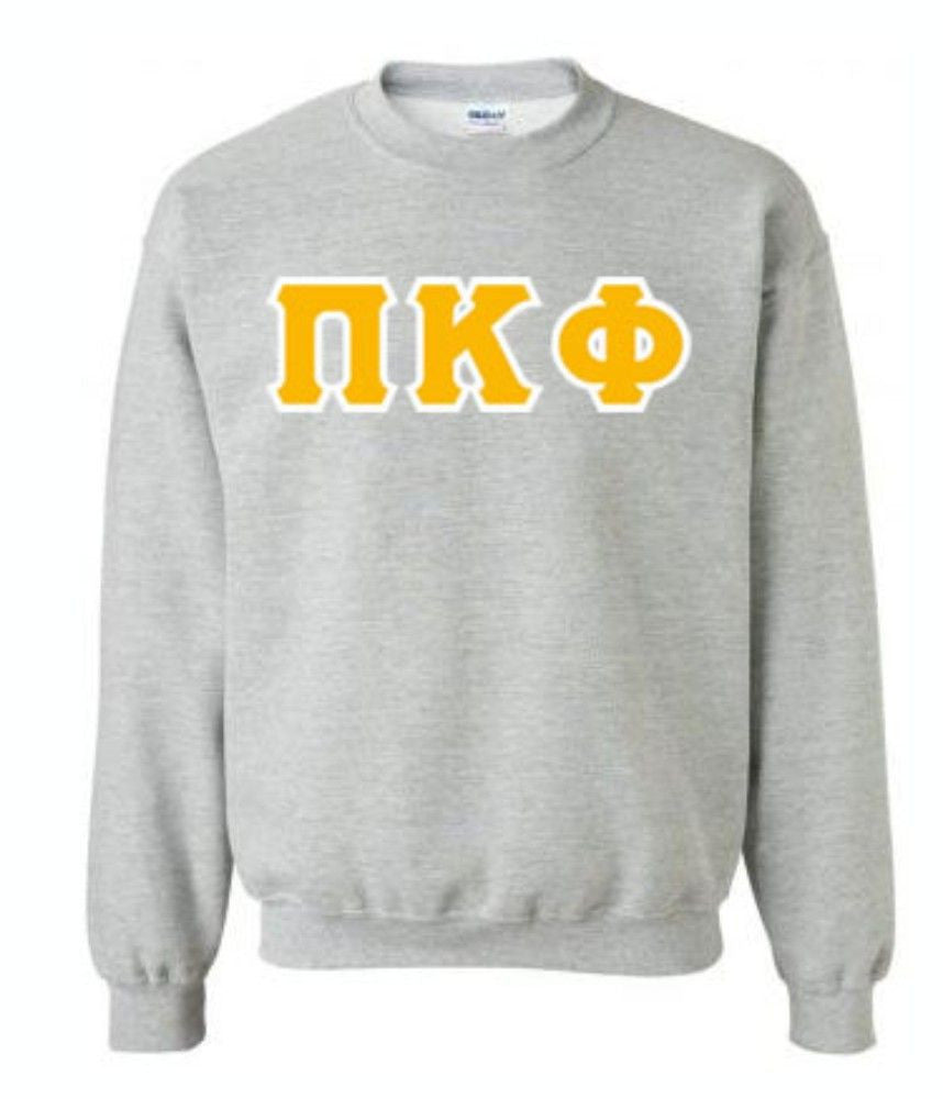 Pi Kappa Phi Lettered Crewneck Sweatshirt Pi Kappa Phi Lettered Crewneck Sweatshirt