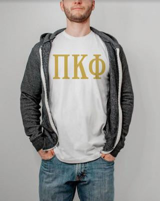 Printify Pi Kappa Phi Lettered Tee $24.95 PI KAPPA PHI LETTERED TEE - $24.95