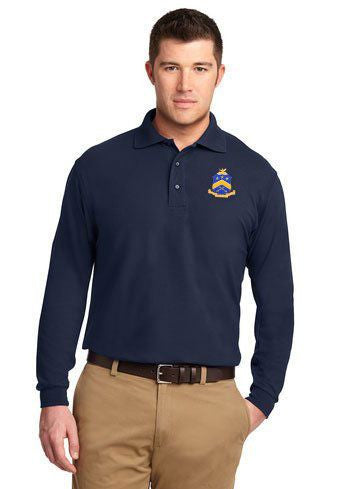 Pi Kappa Phi DISCOUNT-Pi Kappa Phi Emblem Long Sleeve Polo