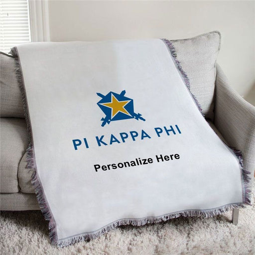 Pi Kappa Phi Pi Kappa Phi Shield Afghan Blanket Throw