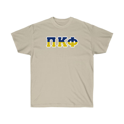Pi Kappa Phi Pi Kappa Phi Two Toned Greek Lettered T-shirts