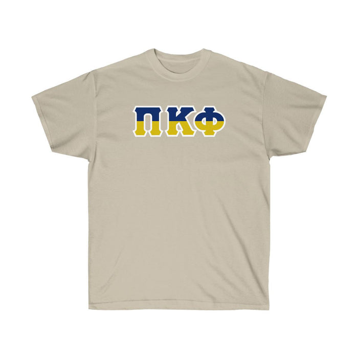 Printify Pi Kappa Phi Two Toned Greek Lettered T Shirts Pi Kappa Phi Two Toned Greek Lettered T-shirts
