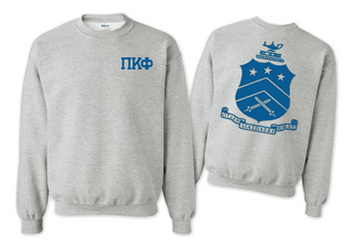 Pi Kappa Phi Pi Kappa Phi World Famous Crest - Shield Crewneck Sweatshirts