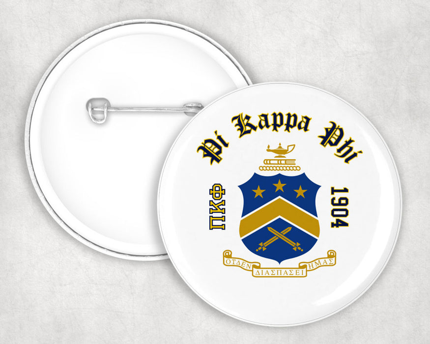 Pi Kappa Phi Classic Crest Button Pi Kappa Phi Classic Crest Button