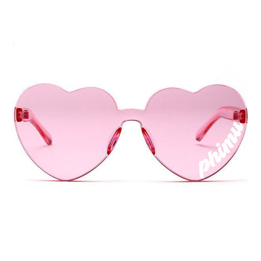 Phi Mu Phi Mu Heart Shaped Sunglasses