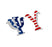 Psi Upsilon American Flag Greek Letter Sticker 2.5" Tall Psi Upsilon American Flag Greek Letter Sticker - 2.5