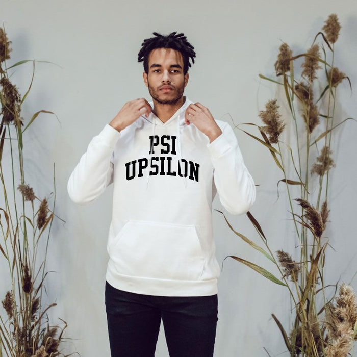 Psi Upsilon Arched Hooded Sweatshirt Psi Upsilon Arched Hooded Sweatshirt