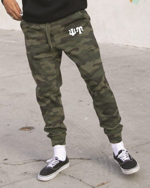 Psi Upsilon Camo Fleece Pants