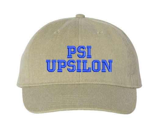 Psi Upsilon Pigment Dyed Baseball Cap