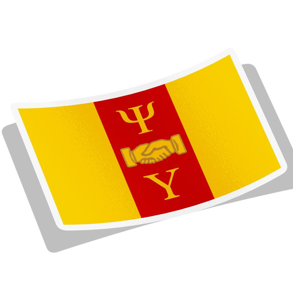 Psi Upsilon Flag Decal Sticker Psi Upsilon Flag Decal Sticker