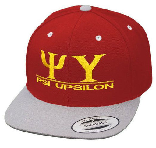 Psi Upsilon Flatbill Snapback Hats Original