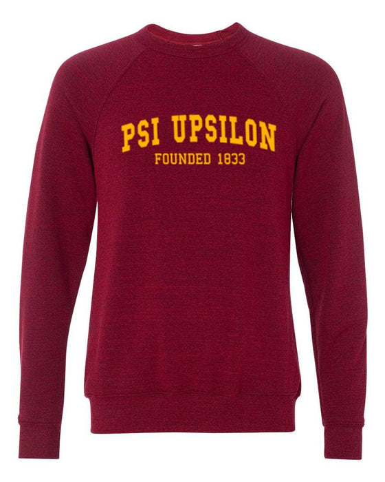 Psi Upsilon Fraternity Founders Crew Sweatshirt Psi Upsilon Fraternity Founders Crew Sweatshirt