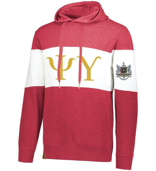 Psi Upsilon Ivy League Hoodie W Crest On Left Sleeve